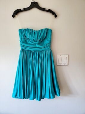 Y2K Strapless Babydoll Dress | Sweetheart Neckline | Size XS